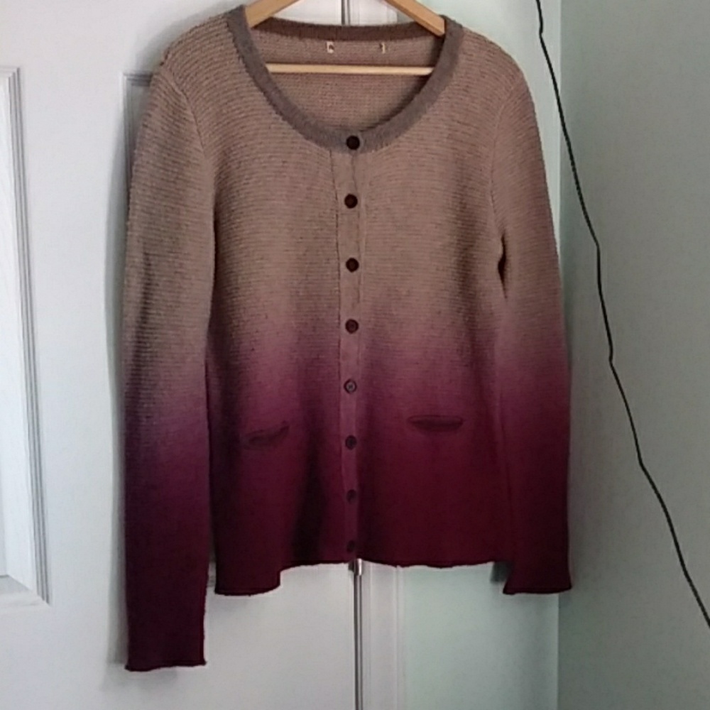 Vintage knit fade cardigan